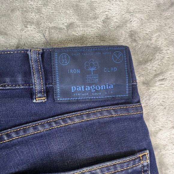 Patagonia Men's Iron Clad Blue Jeans Outdoor Hiking 34x32 - Picture 4 of 7